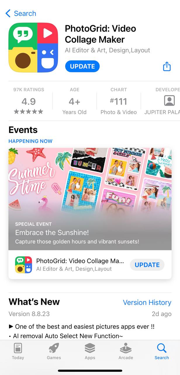 بهترین برنامه ادیت عکس آیفون PhotoGrid
