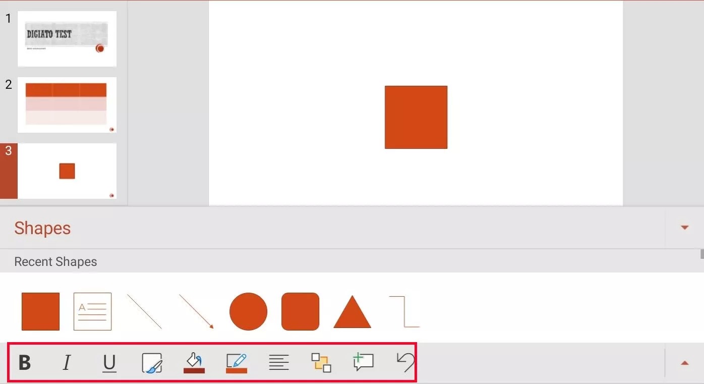 Adding bugs to PowerPoint on the phone