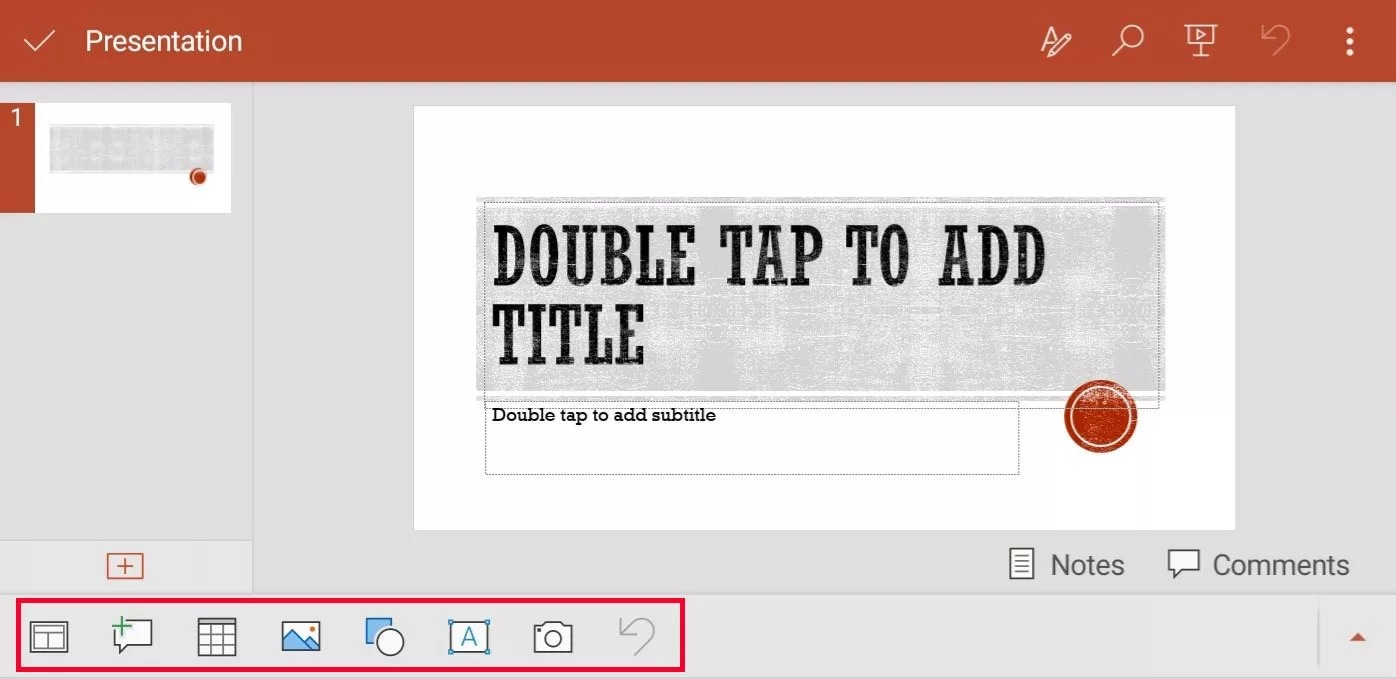 Enter the PowerPoint editor